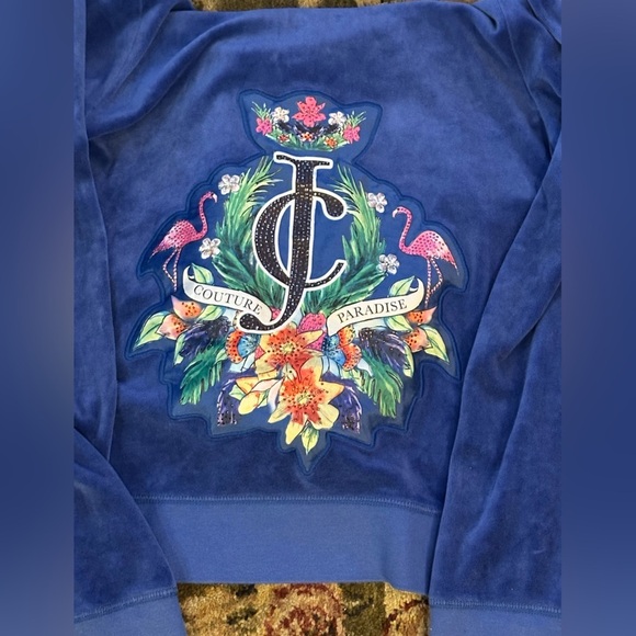 WOW POSHMARK - Authentic Juicy Couture Velour Embroidered Jacket - Picture 4 of 14
